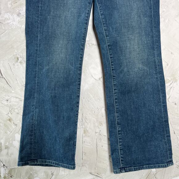 MOTHER The Sailor Tripper Jeans SIZE 30 Three Little Ship High Waist Kick Flare - Picture 9 of 10